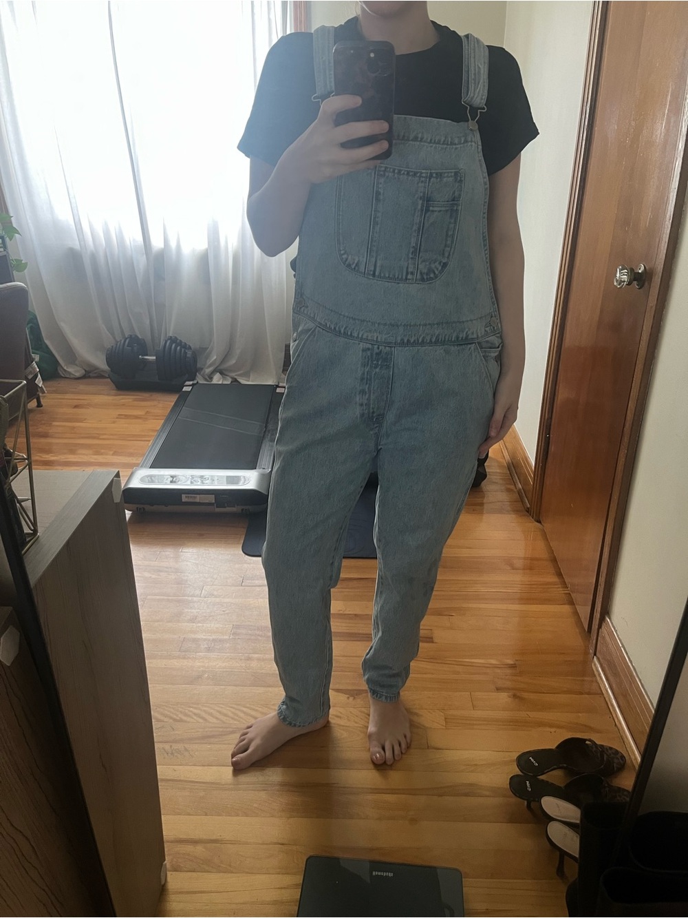 Assembly Label Light Blue Denim Overalls